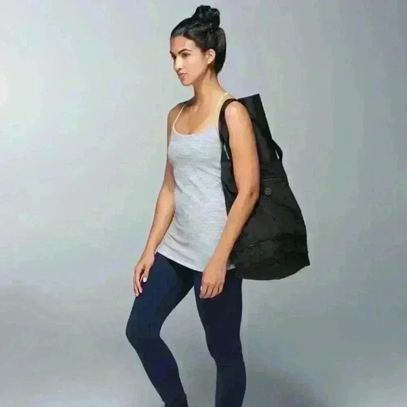 Lululemon Dancing Warrior Tank We Are From Space Silver Spoon Clear Mint Size 10 - Picture 2 of 8